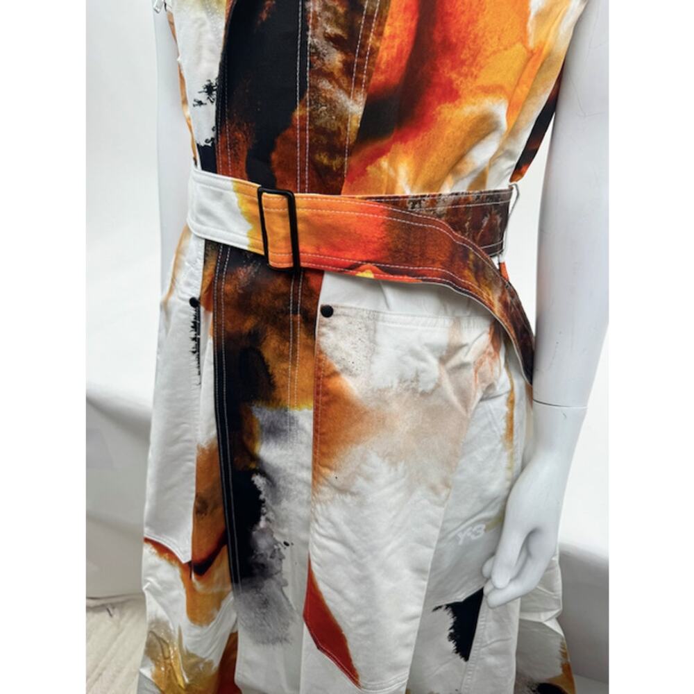 Y-3 adidas Yohji Yamamoto AOP Utility Twill Maxi Dress NWT JZ3188 Size L - Picture 12 of 17